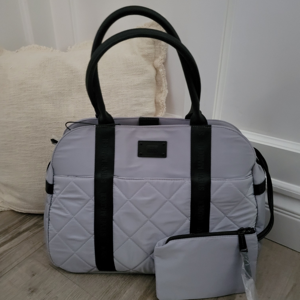 Large Gray Steve madden Tote